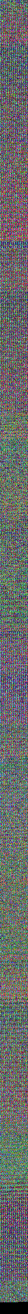 The encoded PNG: a narrow 56-pixel-wide strip in which each pixel channel carries part of an XYZ coordinate.